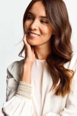 Bluse Mit Manschetten Aus Spitze<Rich & Royal Clearance