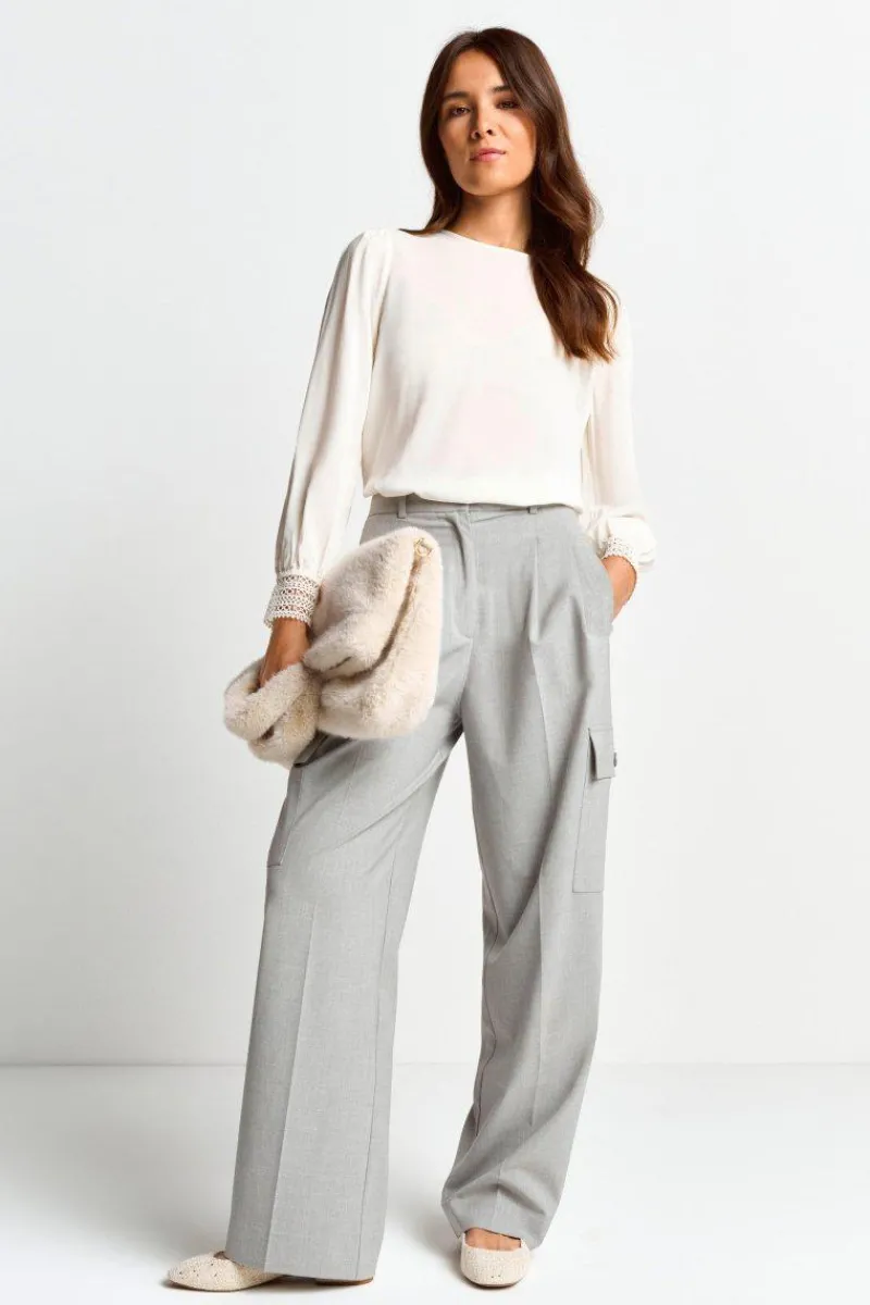 Bluse Mit Manschetten Aus Spitze<Rich & Royal Clearance