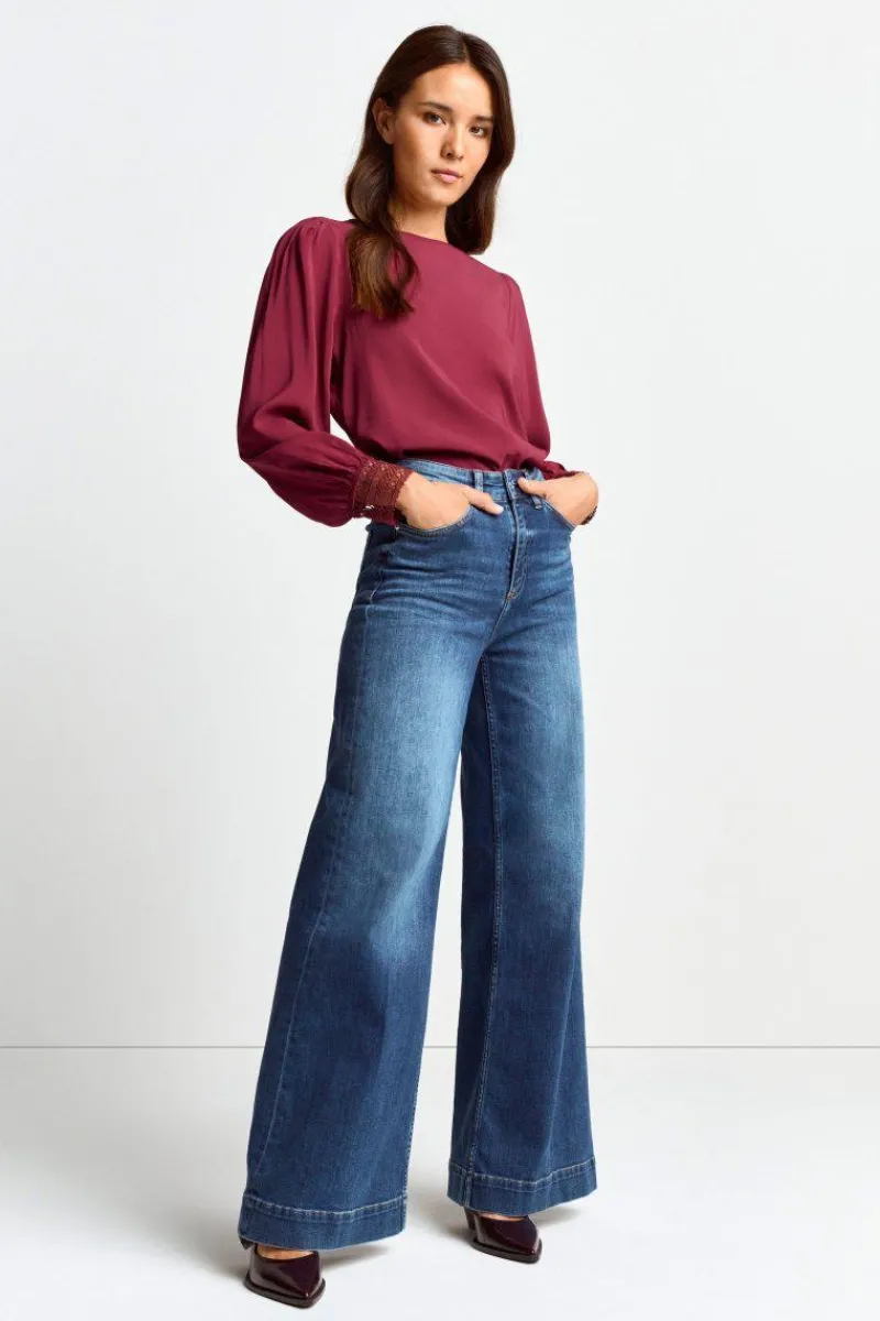 Bluse Mit Manschetten Aus Spitze<Rich & Royal Clearance