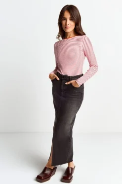 Bodycon-Longsleeve Mit Streifen<Rich & Royal New