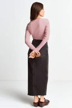 Bodycon-Longsleeve Mit Streifen<Rich & Royal New