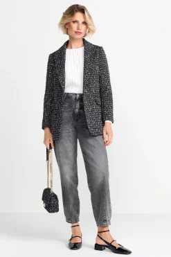 Bouclé-Blazer Mit Statement-Knopf<Rich & Royal Discount