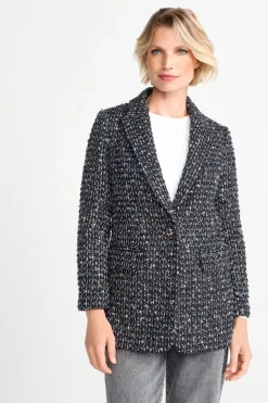 Bouclé-Blazer Mit Statement-Knopf<Rich & Royal Discount