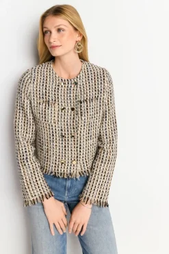 Bouclé-Jacke Mit Fransen<Rich & Royal Discount