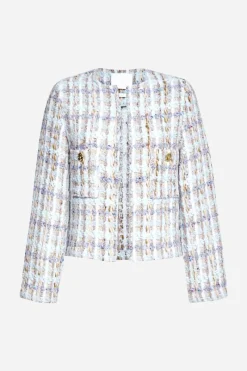 Bouclé-Jacke Mit Rundhalsausschnitt<Rich & Royal Discount