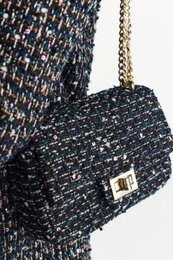 Bouclé-Tasche Mit Goldkette<Rich & Royal Discount