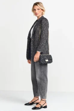 Bouclé-Tasche Mit Goldkette<Rich & Royal Discount