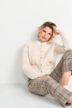 Cardigan Mit Goldfarbenen Knöpfen<Rich & Royal Discount