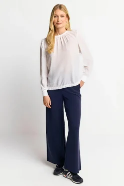 Chiffonbluse Mit Rundhalsausschnitt<Rich & Royal Sale