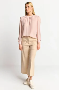 Chiffonbluse Mit Rundhalsausschnitt<Rich & Royal Sale