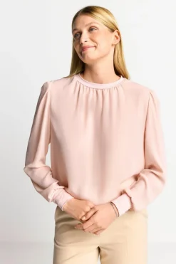 Chiffonbluse Mit Rundhalsausschnitt<Rich & Royal Sale