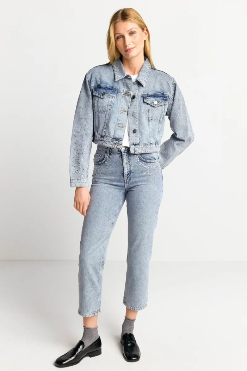 Denim-Jacke Mit Strassdetails<Rich & Royal Online