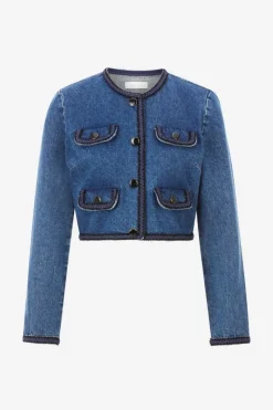 Denim-Jacke Mit Zierborten<Rich & Royal Clearance
