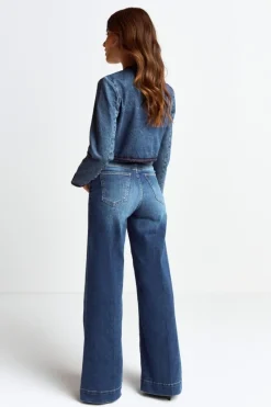 Denim-Jacke Mit Zierborten<Rich & Royal Clearance