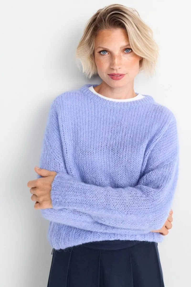 Grobstrickpullover Mit Rundhalsausschnitt<Rich & Royal Best
