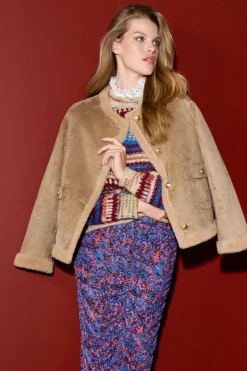 Kurze Jacke In Wildlederoptik<Rich & Royal Sale