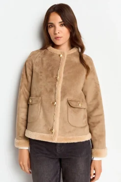 Kurze Jacke In Wildlederoptik<Rich & Royal Sale