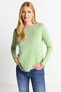 Longsleeve Aus Baumwolle Mit Offenen Kanten<Rich & Royal Sale