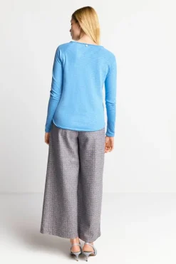 Longsleeve Aus Baumwolle Mit Offenen Kanten<Rich & Royal Sale