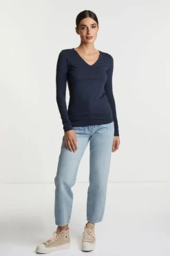 Longsleeve Mit V-Neck<Rich & Royal Hot