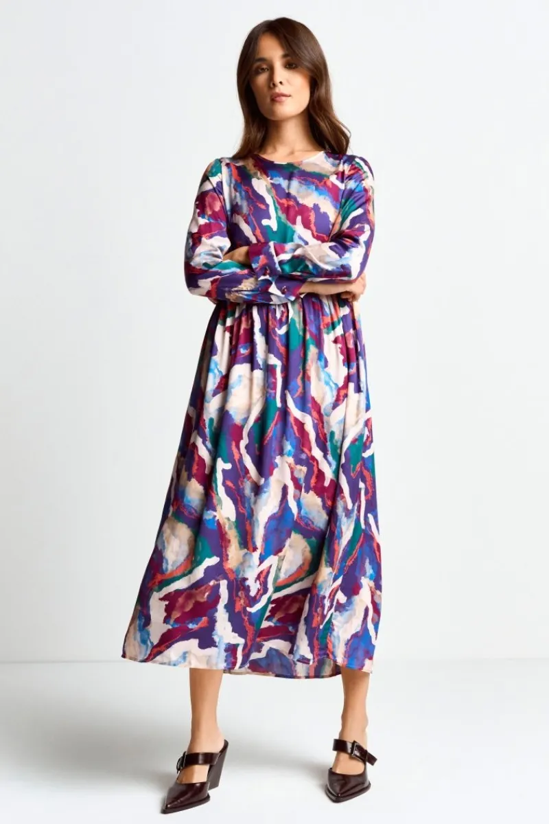 Midikleid Mit Abstraktem Print<Rich & Royal New