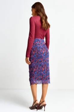 Midirock Mit Floralem Allover-Print<Rich & Royal