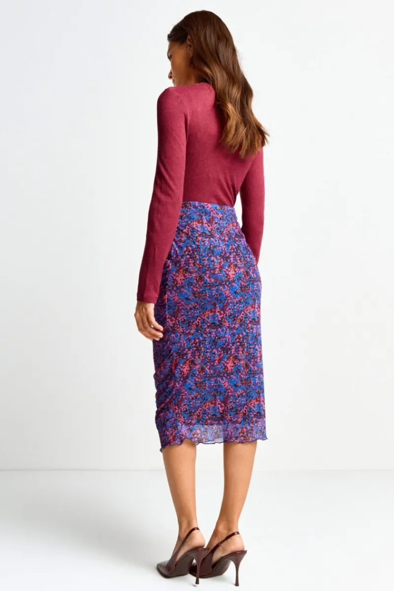 Midirock Mit Floralem Allover-Print<Rich & Royal