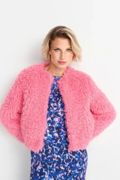 Offene Kunstfelljacke<Rich & Royal New