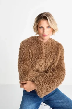 Offene Kunstfelljacke<Rich & Royal New