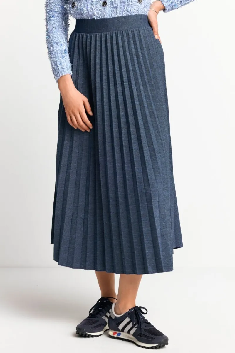 Plisseerock In Denim-Optik<Rich & Royal Hot