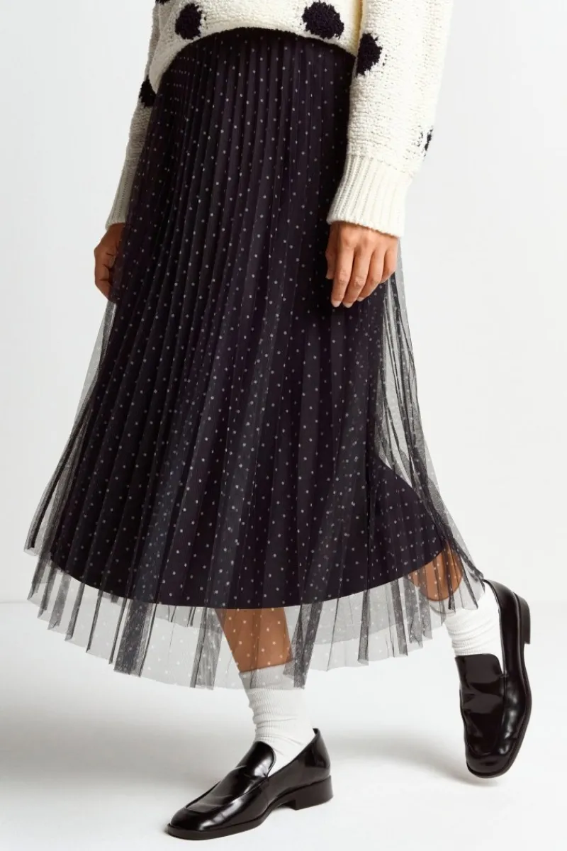 Plisseerock Mit Pünktchenmuster<Rich & Royal Discount