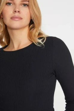 Rib-Longsleeve Mit Rundhals<Rich & Royal Best