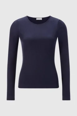 Rib-Longsleeve Mit Rundhals<Rich & Royal Best