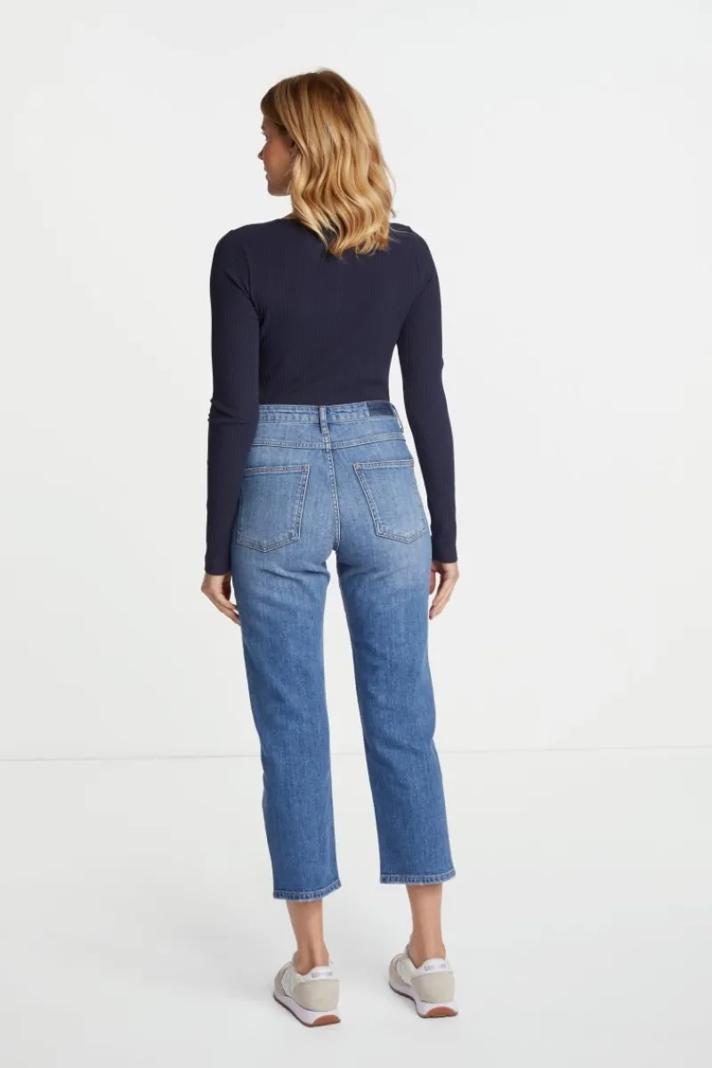 Rib-Longsleeve Mit Rundhals<Rich & Royal Best