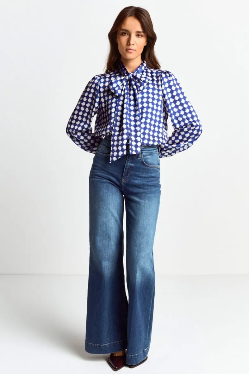 Schluppenbluse Mit Frill-Kragen<Rich & Royal Clearance