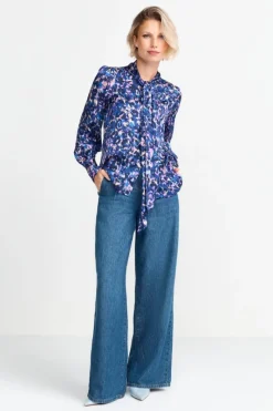 Schluppenbluse Mit Leo-Print<Rich & Royal Outlet