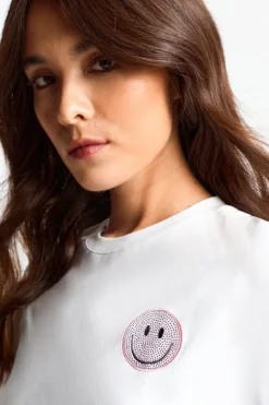 Statement-Shirt Mit Crew-Neck<Rich & Royal Clearance