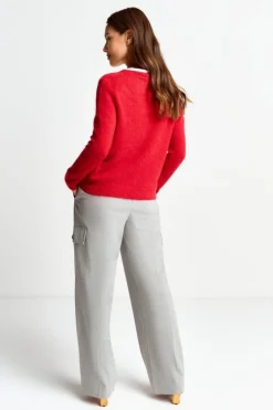 Strickpullover Aus Weichem Materialmix<Rich & Royal Clearance