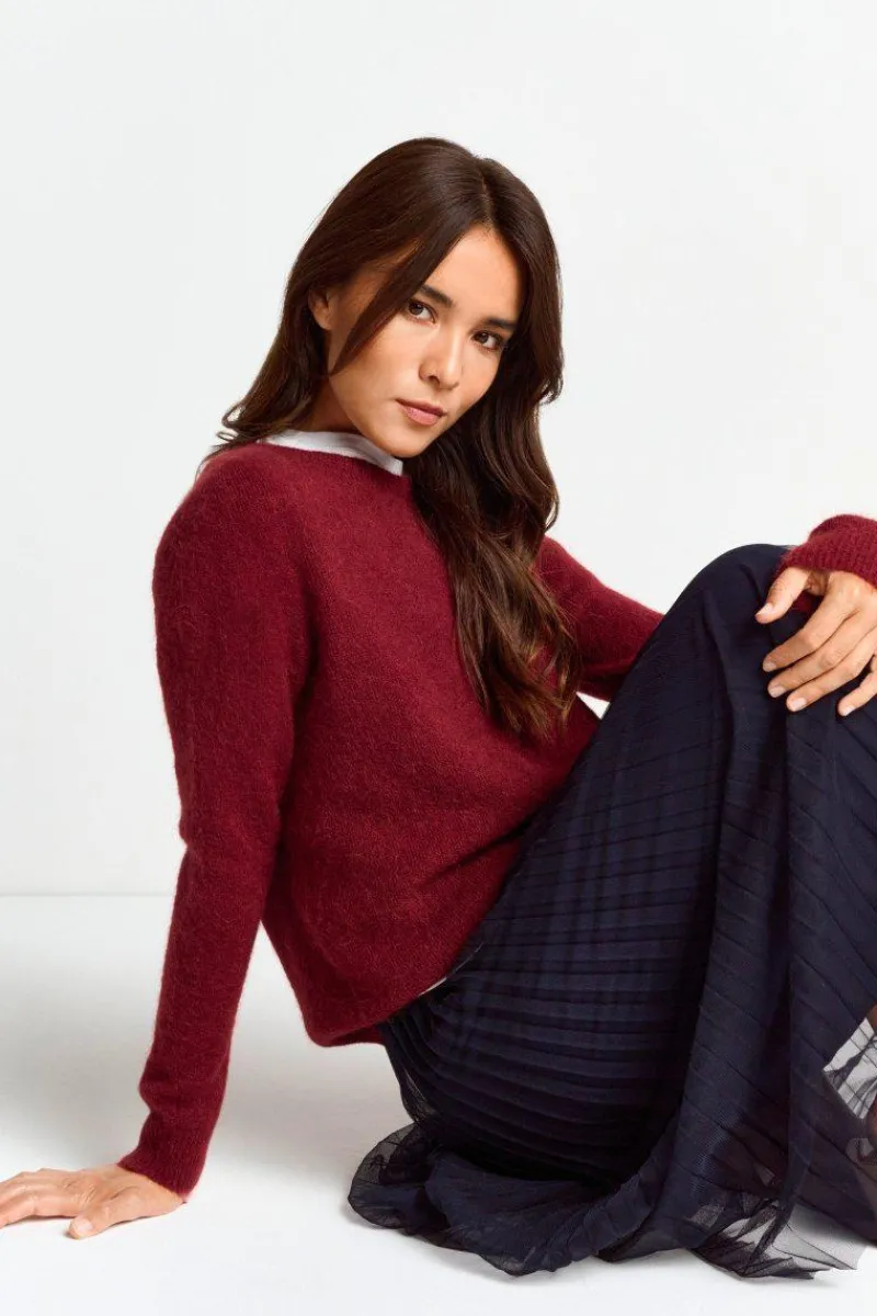 Strickpullover Aus Weichem Materialmix<Rich & Royal Clearance