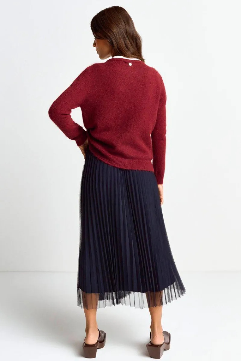 Strickpullover Aus Weichem Materialmix<Rich & Royal Clearance