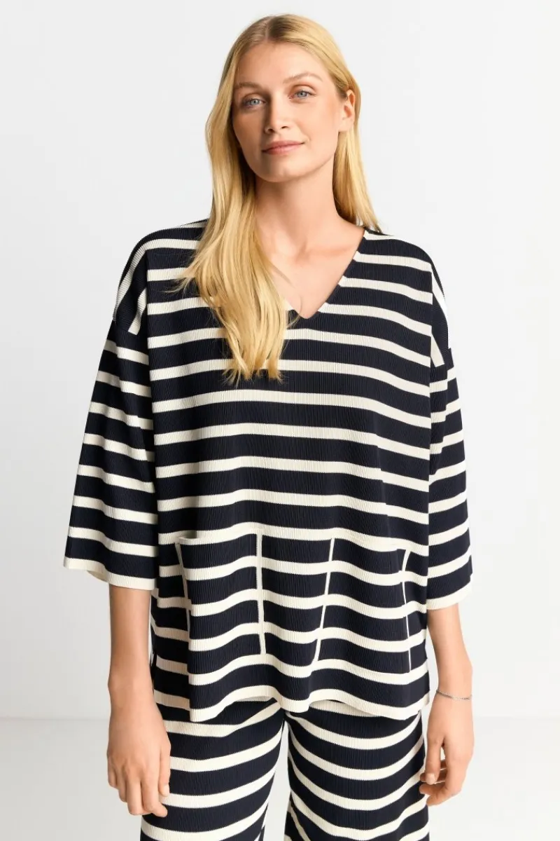 Sweatshirt Mit Tiefem V-Neck<Rich & Royal Clearance