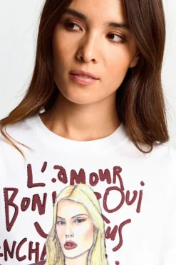 T-Shirt Mit Fashion-Illustration<Rich & Royal Clearance