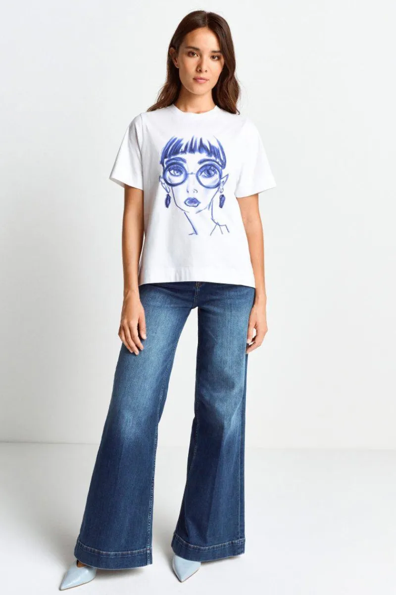 T-Shirt Mit Fashion-Print<Rich & Royal Outlet