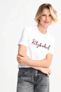 T-Shirt Mit Flockdruck<Rich & Royal Clearance