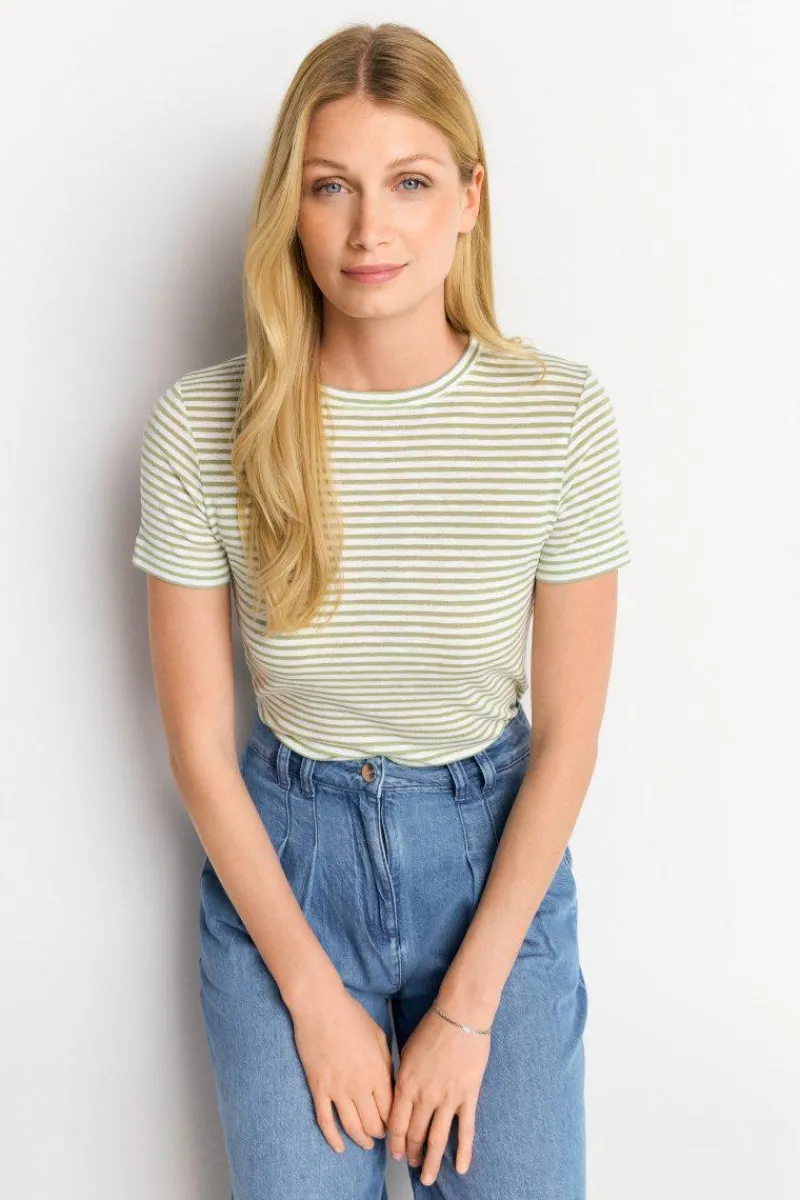 T-Shirt Mit Metallfäden<Rich & Royal Clearance