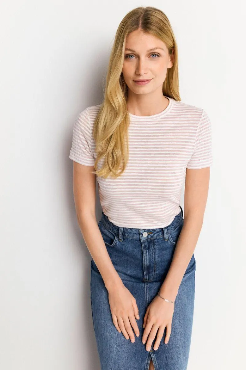 T-Shirt Mit Metallfäden<Rich & Royal Clearance