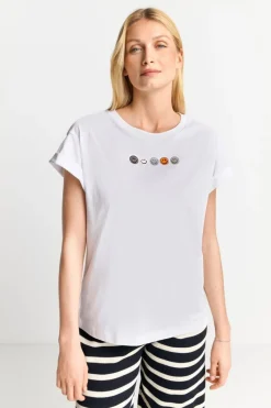T-Shirt Mit Strass-Applikationen<Rich & Royal Clearance