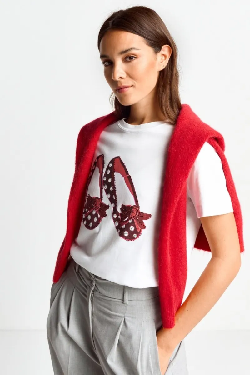 T-Shirt Mit Strassdetails<Rich & Royal Outlet