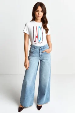 T-Shirt Mit Strass-Schriftzug<Rich & Royal Hot