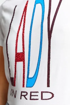 T-Shirt Mit Strass-Schriftzug<Rich & Royal Hot